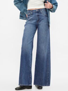 Gap Wide Leg High Rise Denim Jean